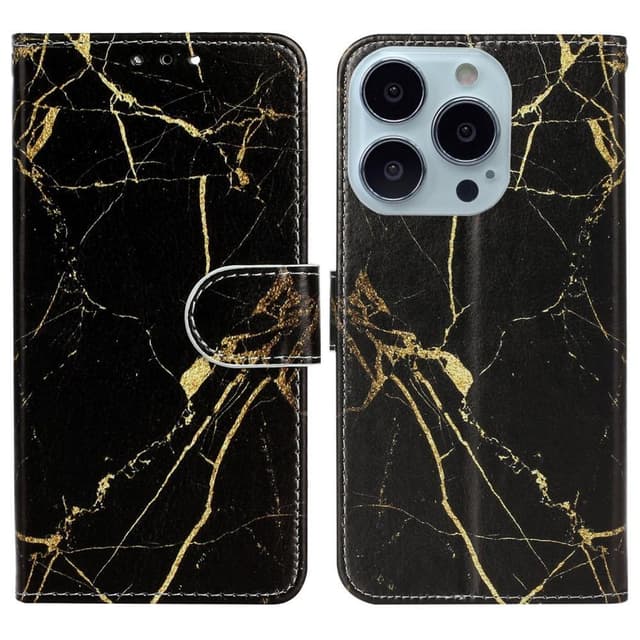 SKALO iPhone 15 Pro Marmor 3D Plånboksfodral