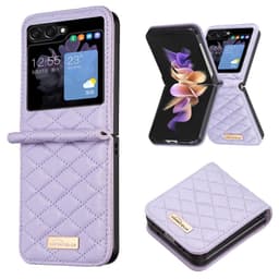 SKALO Samsung Z Flip5 BINFEN COLOR Quilted Flip Cover - Lilla