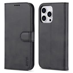 SKALO iPhone 15 Pro AZNS Pungetuie - Sort