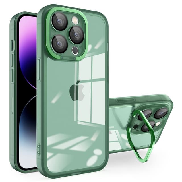 SKALO iPhone 15 Pro Colour Bumper Camera Ring Cover - Grøn