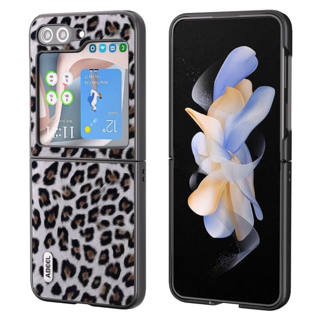 SKALO Samsung Z Flip5 ABEEL Leopard Skal