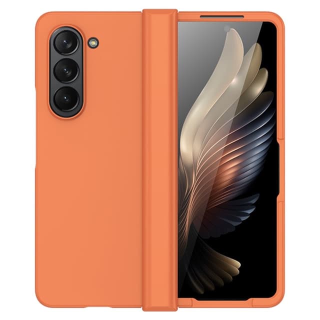 SKALO Samsung Z Fold5 Skin-touch Fold Cover - Orange