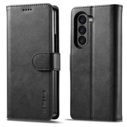 SKALO Samsung Z Fold5 LC.IMEEKE Lompakkokotelo PU-nahkaa - Musta