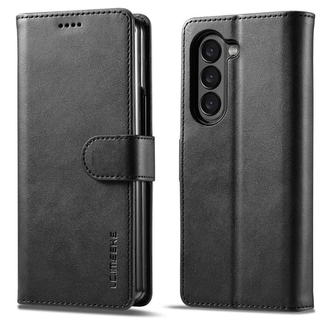 SKALO Samsung Z Fold5 LC.IMEEKE Lompakkokotelo PU-nahkaa - Musta