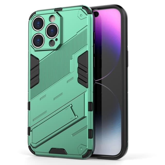 SKALO iPhone 15 Pro Max Armor Hybrid BIBERCAS Skal - Grön