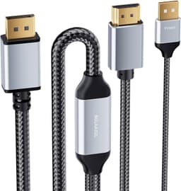 NÖRDIC 1,8 m Active HDMI 2.0 - DisplayPort 1.2 -kaapeli 4K 60 Hz HDMI - DP USB-virralla