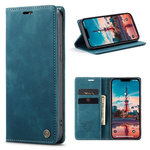 CASEME Plånboksfodral iPhone 15 - Blå