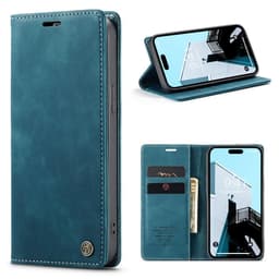 CASEME Plånboksfodral iPhone 15 Pro Max - Blå