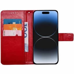 Plånboksfodral 3-kort Apple iPhone 15 - Röd