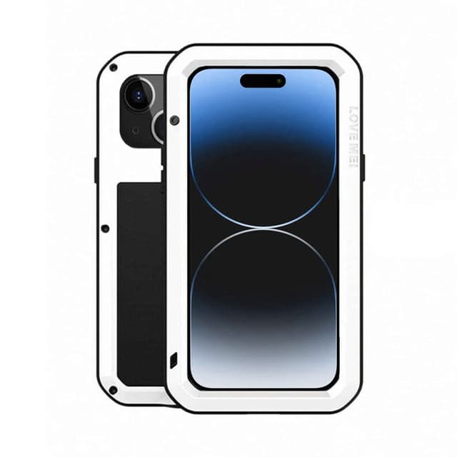 LOVE MEI Powerful skal Apple iPhone 15 - Vit