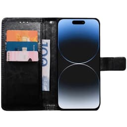 Lompakkokotelo 3-kortti Apple iPhone 15 - Musta