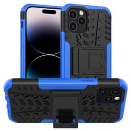 Iskunkestävä kuori jalustalla Apple iPhone 15 Pro - Sininen