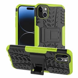 Stødbestandigt cover med stander Apple iPhone 15 Plus - Grøn