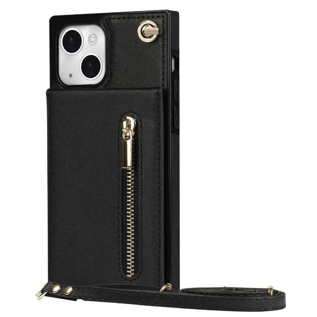 Zipper halskæde cover Apple iPhone 15 Plus - Sort