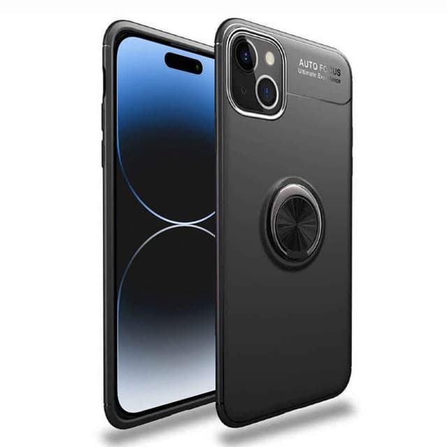 Slim Ring deksel Apple iPhone 15 - Svart