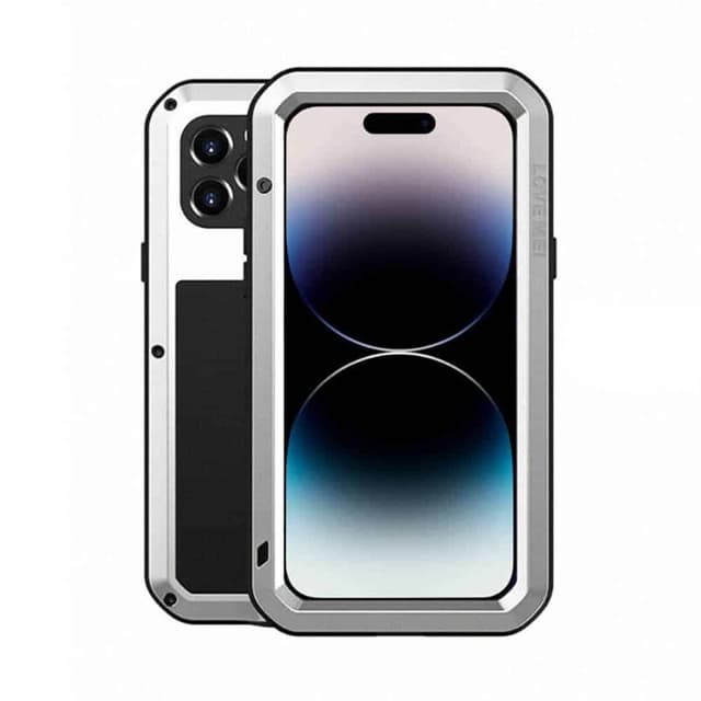 LOVE MEI Powerful skal Apple iPhone 15 Pro Max - Silver