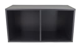 Studio 57 lagringshylle for vinylplater (dobbel, svart)