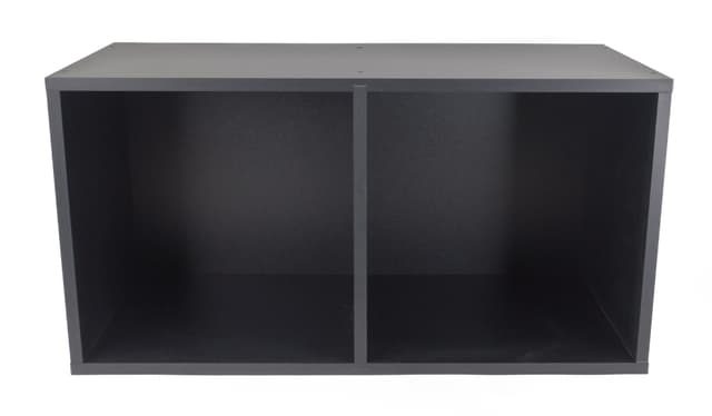 Studio 57 lagringshylle for vinylplater (dobbel, svart)