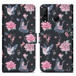 Huawei P30 LITE Plånboksfodral Skal (Svart)