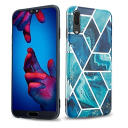 Huawei P20 lommebokdeksel etui (blå)