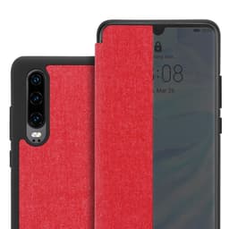 Huawei P30 lommebokdeksel etui (rød)