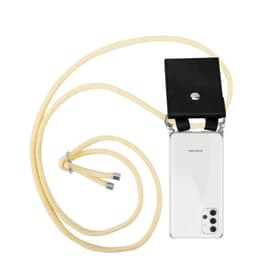 Samsung Galaxy A32 5G Deksel med Halskjede (gul)