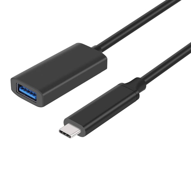 NÖRDIC aktiv 5m USB 3.2 Gen 2 SuperSpeed ​​​​10 Gbps Forlængerkabel USB-C han til USB-A hun