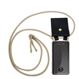 Motorola MOTO C PLUS Suojakuori Kotelo (Ruskea)