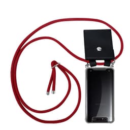 Samsung Galaxy A80 / A90 4G Deksel med Halskjede (rød)