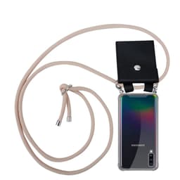 Samsung Galaxy A70 / A70s Skal Fodral Kedja (Rosa)