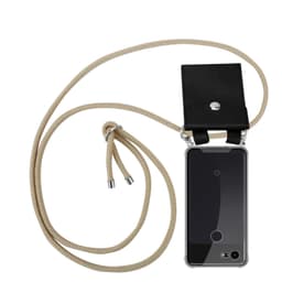 Google PIXEL 3A XL Deksel med Halskjede (brun)