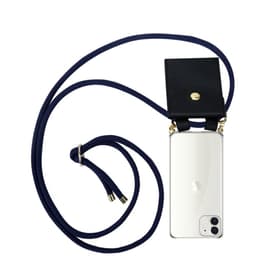 iPhone 12 MINI Deksel med Halskjede (blå)