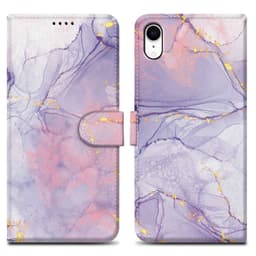 iPhone XR lommebokdeksel etui (lilla)