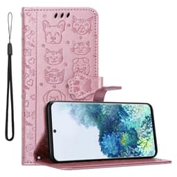 Samsung Galaxy S20 lommebokdeksel case (rosa)