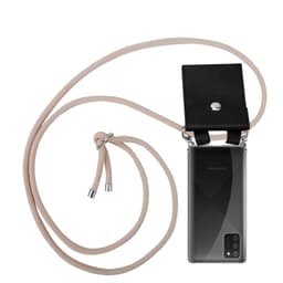 Samsung Galaxy A02s Deksel med Halskjede (rosa)