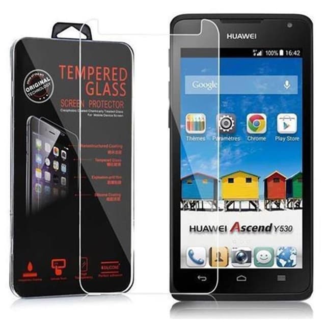 Funda Gel Tpu Lisa Nera + Protettore Schermo Per HUAWEI ASCEND Y530 717416429027