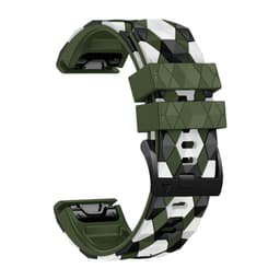 Silikone urrem til Garmin Fenix 3/5X/6X/7X/Descent MK1 26 mm Mørkegrøn