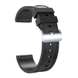 20 mm silikon klockarmband till Samsung Germin Huawei Svart