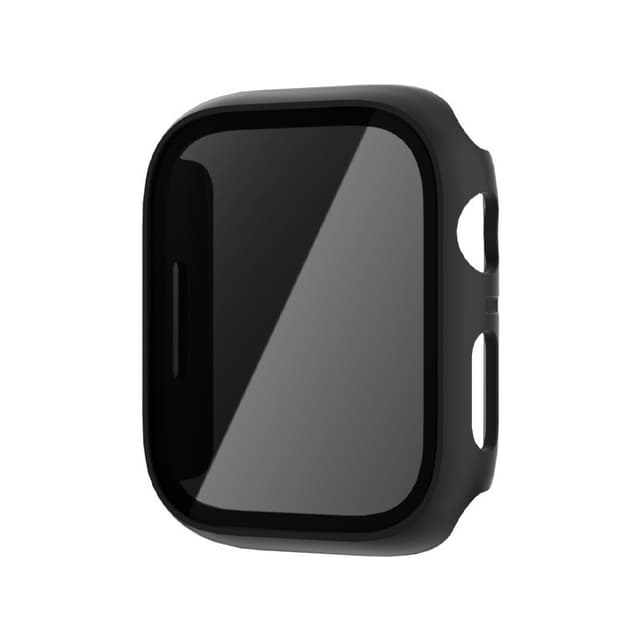 INF Personverndeksel med skjermbeskytter i herdet glass for Apple Watch 9 Sort 45 mm