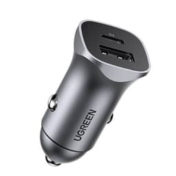 Ugreen Billaddare med 1xUSB 1xUSB-C 30W PD - Grå