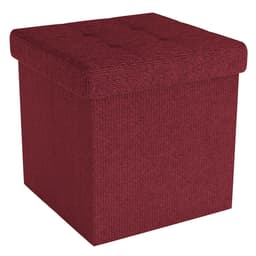 Sammenleggbar Krakk 38x38x38 cm Fotstøtte (rød)