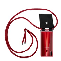 Samsung Galaxy A20s Etui Cover Kæde (Rød)