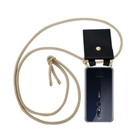 Nokia 7.1 Deksel med Halskjede (brun)