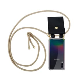 Samsung Galaxy A70 / A70s Deksel med Halskjede (brun)