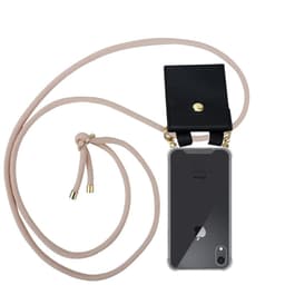 iPhone XR Deksel med Halskjede (rosa)
