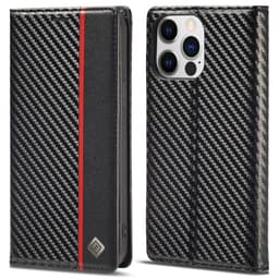 LC.IMEEKE Lompakkokotelo iPhone 15 Pro Max - Musta