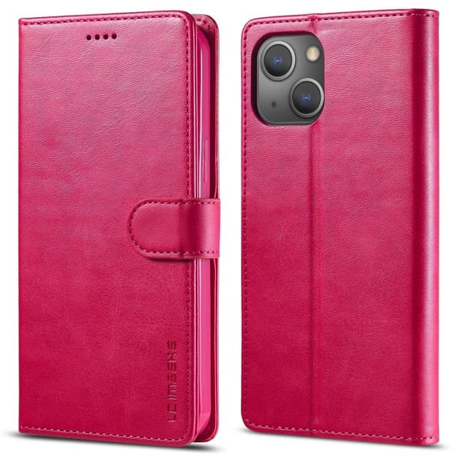 LC.IMEEKE Plånboksfodral till iPhone 15 Plus - Rosa