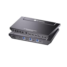 AV Access 4K USB-C og HDMI KVM-svitsj 4 PC-er 1 skjerm, 60W lading for bærbar PC