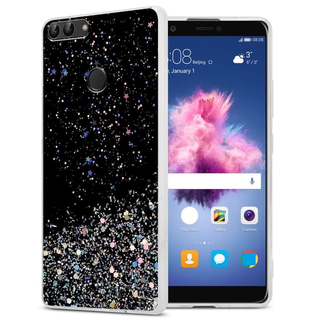 Cadorabo Hoesje voor Huawei P SMART 2018 / Enjoy 7S in METAAL BLAUW