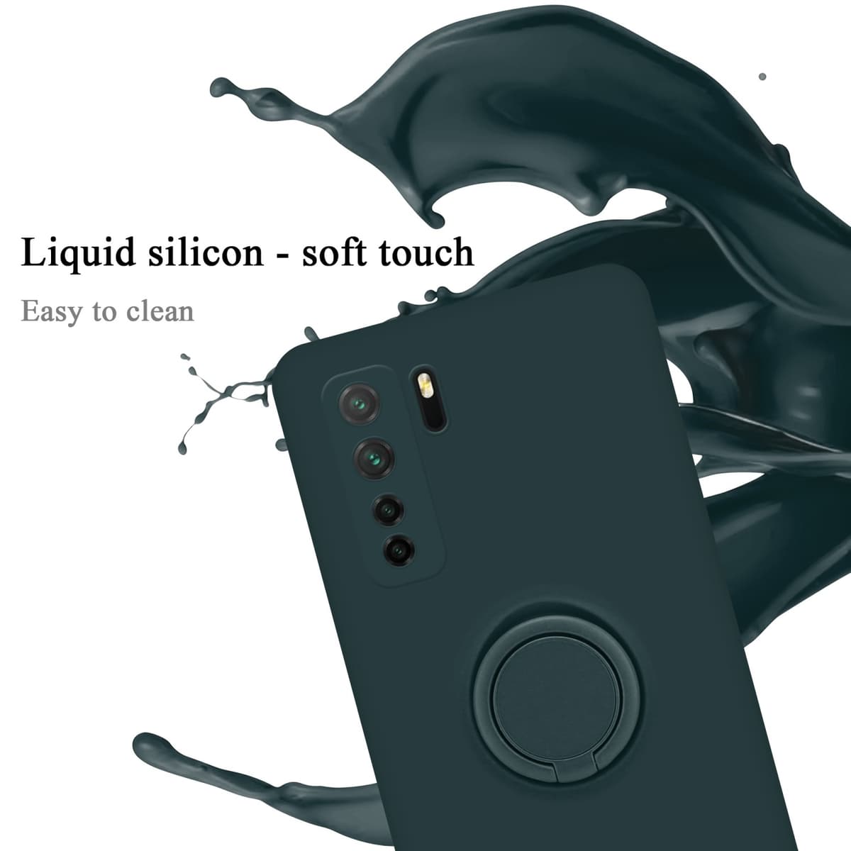 Cover per Huawei P40 Lite, Flip Custodia Pelle, PU+TPU Silicone Morbida Antiurto - Completa Protezione. Custodie per Cellulari - Portafoglio Folio con Funzione Supporto e Chiusura Magnetic (Nero